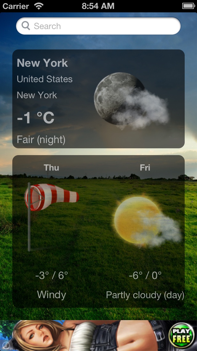 Conditions instantanées